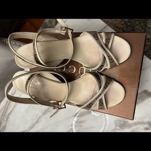 Vintage Gucci monogram wedges